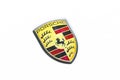 Porsche brand logo close-up, emblem, symbol