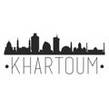 Khartoum Sudan. City Skyline. Silhouette City. Design Vector. Famous Monuments. Royalty Free Stock Photo