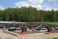 Khatyn memorial complex in Belarus Royalty Free Stock Photo