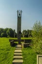 Khatyn memorial complex in the Republic of Belarus.