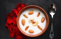 Kheer an Indian dessert served in a bowl