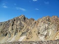 Landscape of Khersan summits and glacier in Alamkuh mountains Iran