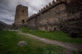 Khertvisi castle ruins ancient fort Royalty Free Stock Photo