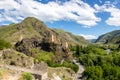 Khertvisi Fortress, Georgia, summer landscape of medieval castle on the rocky hill.