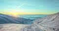 Khibiny mountain. Under skies.