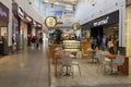 Khimki, Russia - December 22, 2015. Cafe in large shopping centers Mega