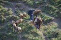 Shepherds near Xinaliq, Azerbaijan, a remote mountain village in the Greater Caucasus range