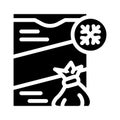 khinkali frozen meal glyph icon vector illustration Royalty Free Stock Photo