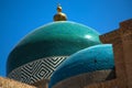 Khiva\'s blue and green domes