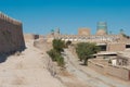 City wall of Ancient city of Itchan Kala in Khiva, Uzbekistan. Itchan Kala is Unesco World Heritage Site Royalty Free Stock Photo