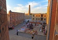 Khiva: market square on sunset Royalty Free Stock Photo