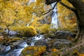 Khlong Lan waterfall is a beautiful Waterfalls in the rain forest jungle Thailand Royalty Free Stock Photo