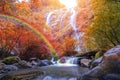 Khlong Lan waterfall is a beautiful Waterfalls in the rain forest jungle Thailand Royalty Free Stock Photo