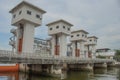 The Khlong Lat Pho Floodgate Project, Thailand.