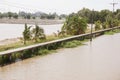 Khlong Preng canal in country Chachoengsao Thailand