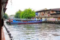 Saen Saep Canal And Express Boat, Bangkok, Thailand Royalty Free Stock Photo