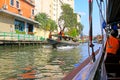 Saen Saep Canal And Express Boat, Bangkok, Thailand Royalty Free Stock Photo