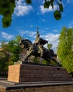 Khmelnytskyi. Ukraine. May 10, 2023. Monument to Bohdan Khmelnytskyi