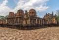 Khmer archaeological site of Prasat Muang Tam in Buriram Province,Thailand