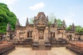 Khmer archaeological site of Prasat Muang Tam in Buriram Thailand