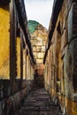 Khmer Architecture of Prasat Muang Tam Castle, Buriram. Royalty Free Stock Photo