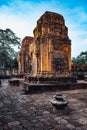Khmer Architecture of Prasat Muang Tam Castle, Buriram. Royalty Free Stock Photo