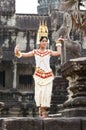 Khmer classical dancer performing