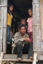 Khmer Family in Kampong Cham Royalty Free Stock Photo