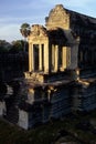 Khmer temple- Angkor Wat ruins, Cambodi Royalty Free Stock Photo