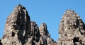 Khmer temple Bayon, known for its architecture, built as the official state temple of King Jayavarman VII in the 12th or 13th Royalty Free Stock Photo