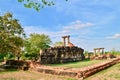 Khmer Temple, old temple name Prasat Noan Koo, Angkor period time, Korat, Sung noen, Thailand - traveling