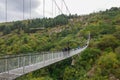 Khndzoresk Swinging Bridge. Suspension bridge over the gorge near Goris village. Armenia Royalty Free Stock Photo