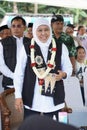 Khofifah Indar Parawansa (governor of East Java) on sumberasri durian festival
