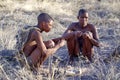 Khoisan men Royalty Free Stock Photo