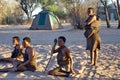Khoisan women and baby