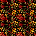 Khokhloma seamless pattern