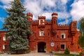 Kholm Gate of Brest Fortress at morning, Belarus Royalty Free Stock Photo