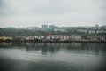 07.2016: Kholmsk, Russia: panorama of the city of Kholmsk Khabarovsk Territory, Russian Far East