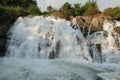 Khon Phapheng waterfall on river Mekong at four thousand island Royalty Free Stock Photo