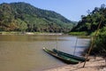 Khong river with bluesky Royalty Free Stock Photo
