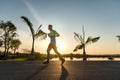 Runner running during the Khonkaen Mini Marathon