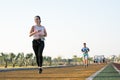 Runner running during the Khonkaen Mini Marathon