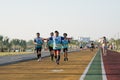 Runner running during the Khonkaen Mini Marathon