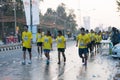 KHONKAEN, THAILAND - Unidentified runner competes
