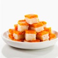 Sweet food Khopara Pak or Coconut Burfi