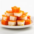 Sweet food Khopara Pak or Coconut Burfi