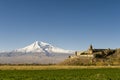 Khor Virap and Mount Ararat Royalty Free Stock Photo