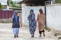 Tajik people in Khorog in Tajikistan