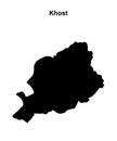 Khost outline map Royalty Free Stock Photo