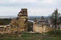 Khotyn castle on Dniester riverside. Ukraine Royalty Free Stock Photo